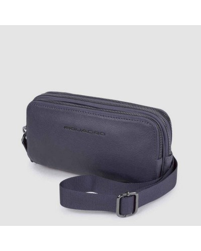Pochette Uomo a Tre Scomparti Black Square Piquadro