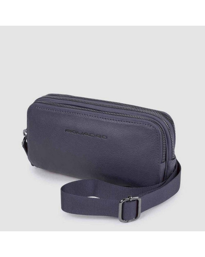 Pochette Uomo a Tre Scomparti Black Square Piquadro