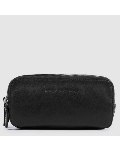 Pochette Uomo a Tre Scomparti Black Square Piquadro
