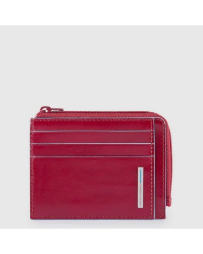 Portacarte Uomo con Portamonete Blue Square Piquadro