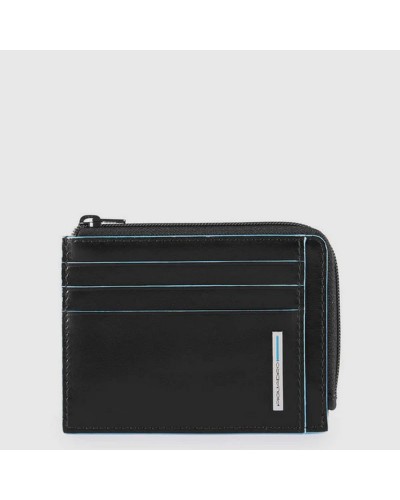 Portacarte Uomo con Portamonete Blue Square Piquadro
