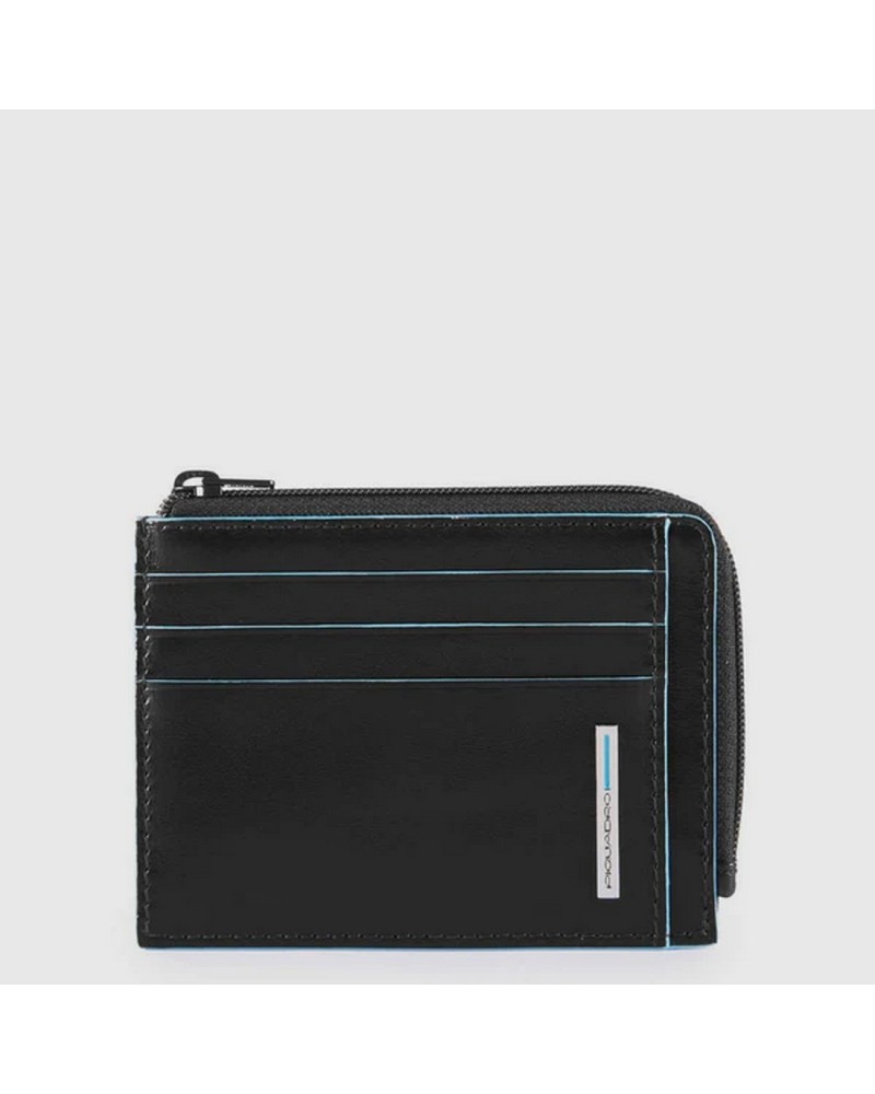 Portacarte Uomo con Portamonete Blue Square Piquadro