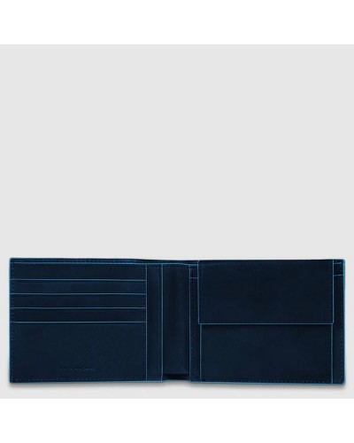 Portafoglio Uomo cin Portamonete Blue Square Piquadro