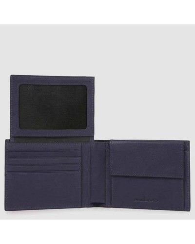 Portafoglio Uomo con Portamonete e Patta Balck Square Piquadro