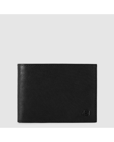 Portafoglio Uomo con Portamonete e Patta Balck Square Piquadro