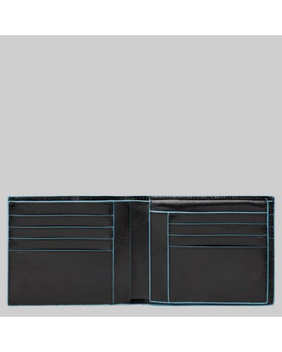 Portafoglio Uomo con Portamonete e Patta Blue Square Piquadro