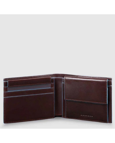 Portafoglio Uomo Mini con Portamonete Blue Square Piquadro