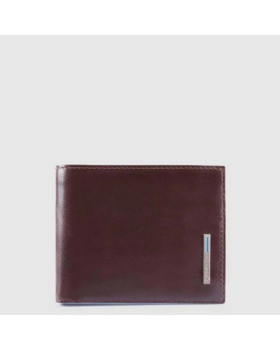 Portafoglio Uomo Mini con Portamonete e Patta Blue Square Piquadro