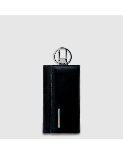Portachiavi con Anelli e Moschettone Blue Square Piquadro