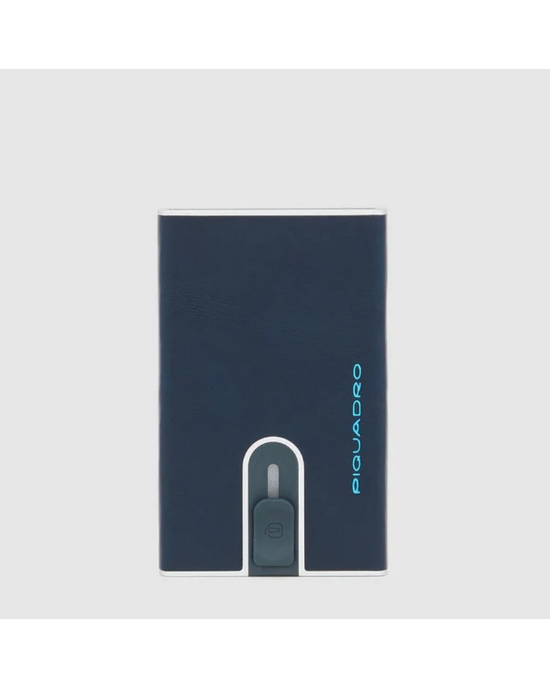 Portacarte Sliding Sistem Blue Square Piquadro