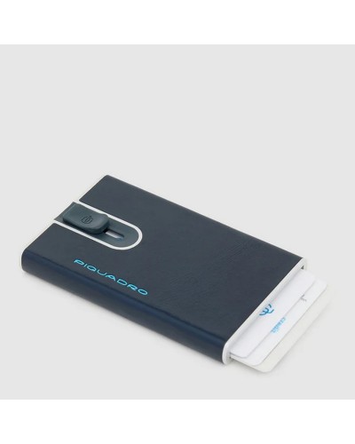 Portacarte Sliding Sistem Blue Square Piquadro
