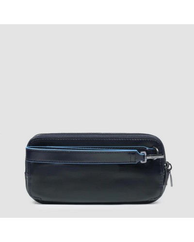Pochette Uomo 3 Cerniere Blue Square Piquadro