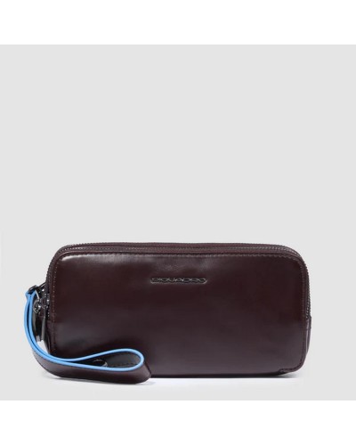 Pochette Uomo 3 Cerniere Blue Square Piquadro