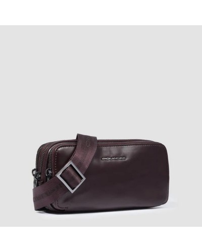 Pochette Uomo 3 Cerniere Blue Square Piquadro