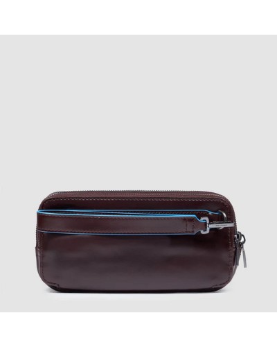 Pochette Uomo 3 Cerniere Blue Square Piquadro