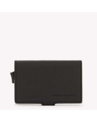 Portacarte di Credito in Metallo Black Square Piquadro