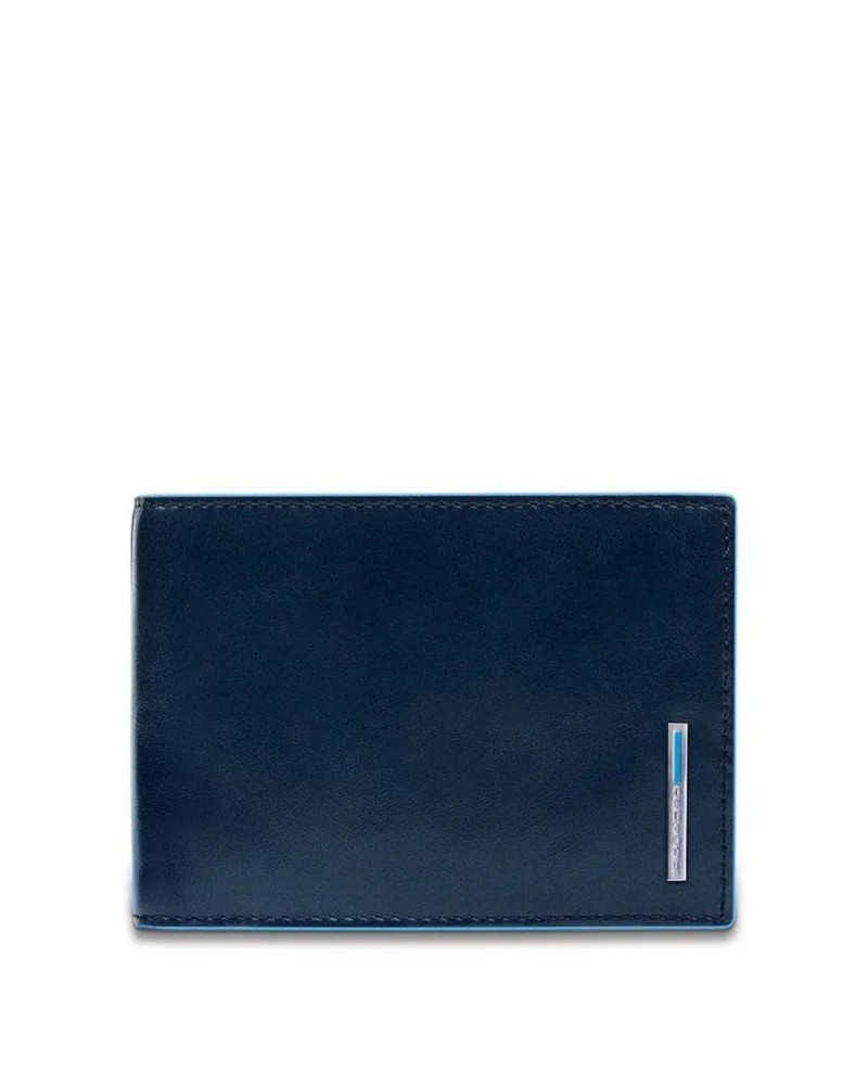 Portafoglio Uomo con Patta e Portamonete Blue Square Piquadro