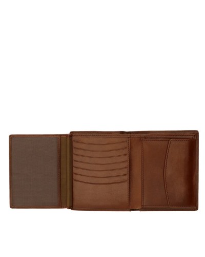 Portafoglio Uomo Verticale con Patta e Portamonete Story The Bridge