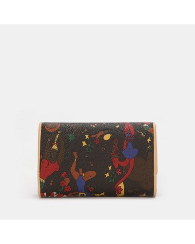 Portafoglio Donna con Patta e Portamonete Magic Circus Piero Guidi