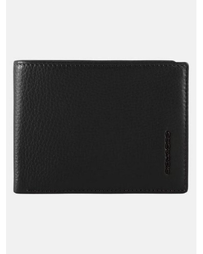 Portafogli Uomo in Pelle con Portamonete, Schermato con Protezione RFID Piquadro