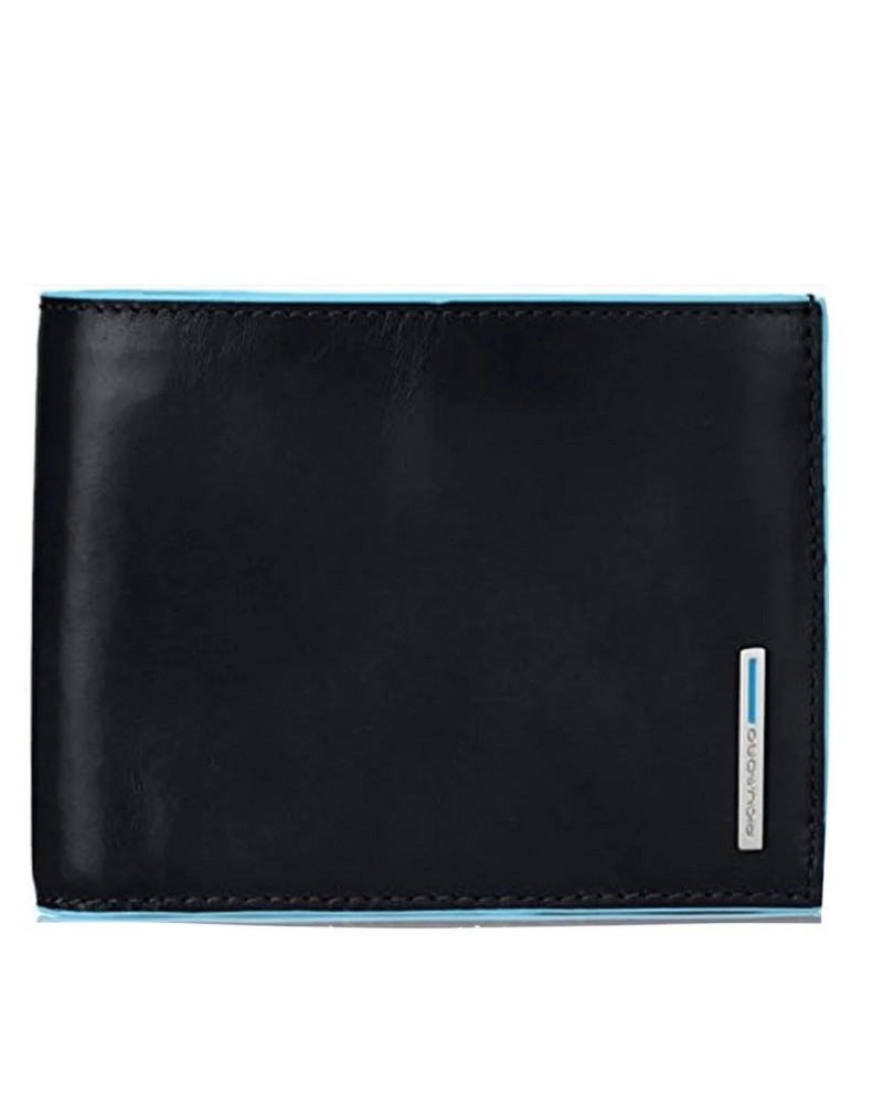 Portafoglio Uomo con Patta e Portamonete Blue Square Piquadro