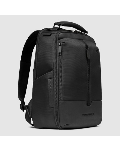 Zaino Uomo da viaggio in tessuto riciclato e pelle porta pc e iPad® Piquadro