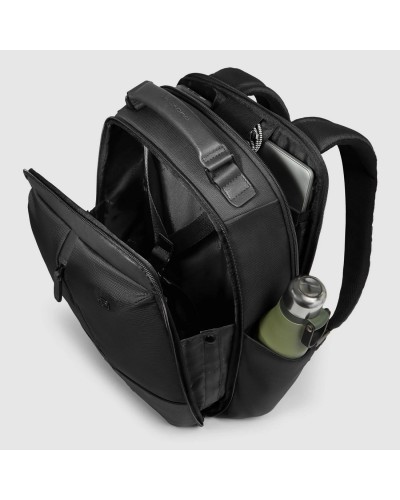 Zaino Uomo da viaggio in tessuto riciclato e pelle porta pc e iPad® Piquadro