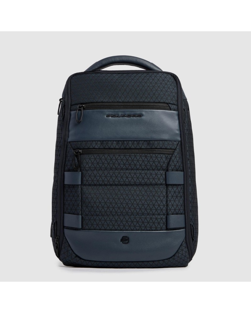 Zaino Uomo da viaggio modulare in tessuto riciclato e pelle porta pc e iPad® Piquadro