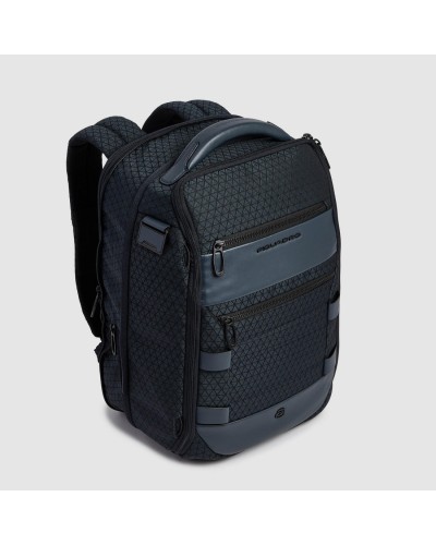 Zaino Uomo da viaggio modulare in tessuto riciclato e pelle porta pc e iPad® Piquadro