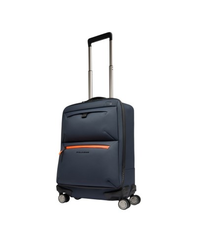 Trolley da cabina a 4 ruote in tessuto gommato resistente all'acqua Piquadro