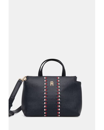 Borsa Donna a Mano con Tracolla TH Timeless Mini Satchel Tommy Hilfiger