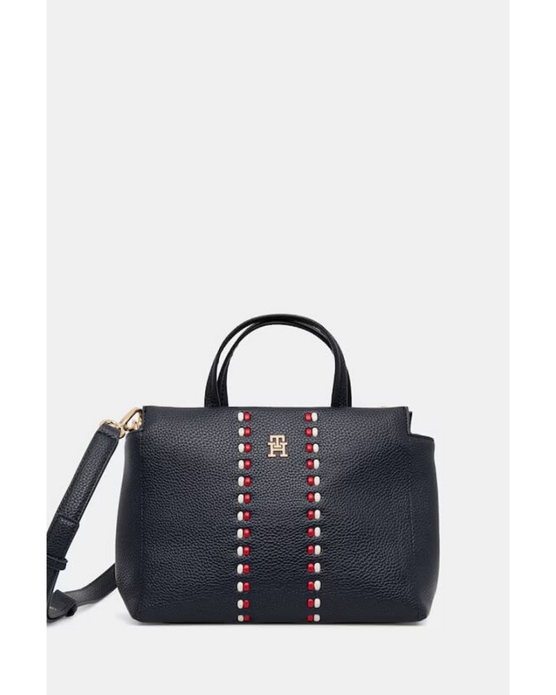Borsa Donna a Mano con Tracolla TH Timeless Mini Satchel Tommy Hilfiger