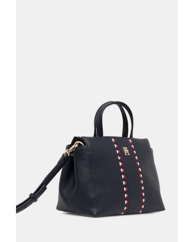 Borsa Donna a Mano con Tracolla TH Timeless Mini Satchel Tommy Hilfiger