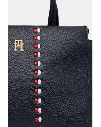 Borsa Donna a Mano con Tracolla TH Timeless Mini Satchel Tommy Hilfiger