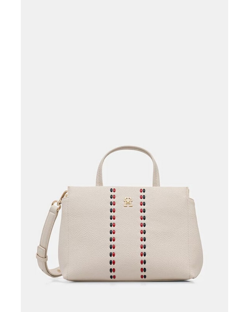 Borsa Donna a Mano con Tracolla TH Timeless Mini Satchel Tommy Hilfiger
