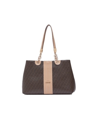 Borsa Shopper con Tracolla Donna Ematite M Liu Jo