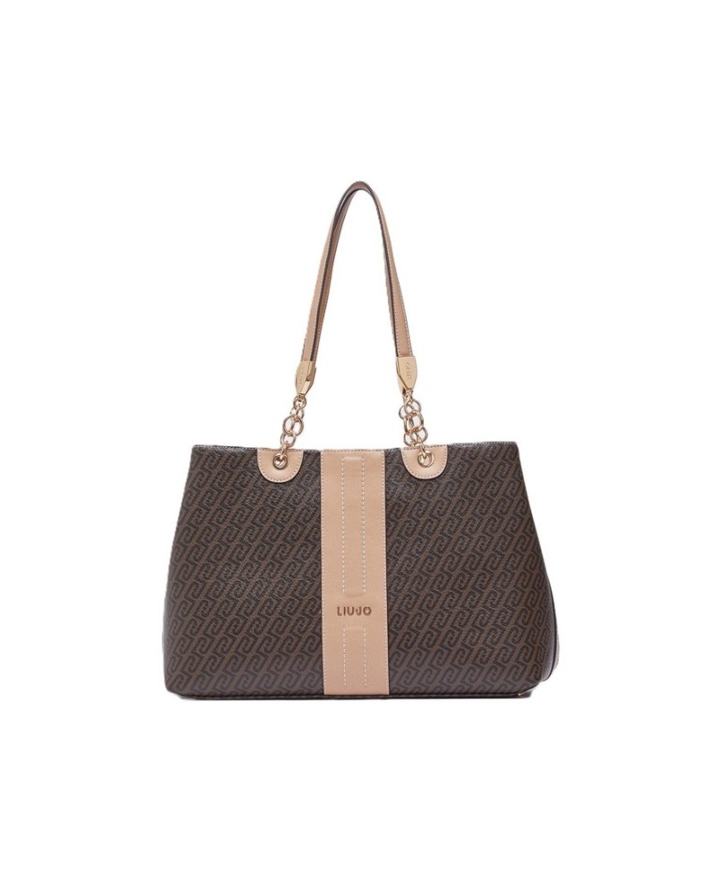 Borsa Shopper con Tracolla Donna Ematite M Liu Jo