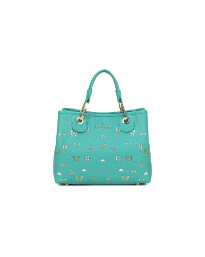 Borsa a Mano con Tracolla e Pochette Removibile Donna Beth Strass Braccialini - 648 Smeraldo