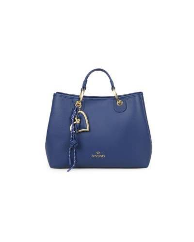 Borsa a Mano con Tracolla e Pochette Removibile Beth Braccialini - 200 Blu