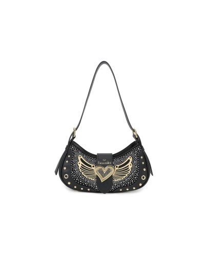 Borsa Sacca Donna con Tracolla Rock Braccialini - 100 Nero