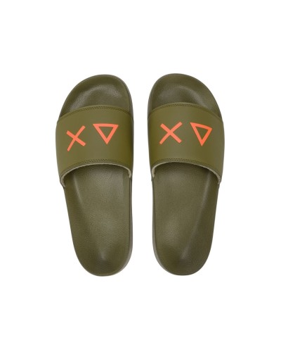 Scarpa Uomo Slippers Logo Sun 68 - 19 Militare