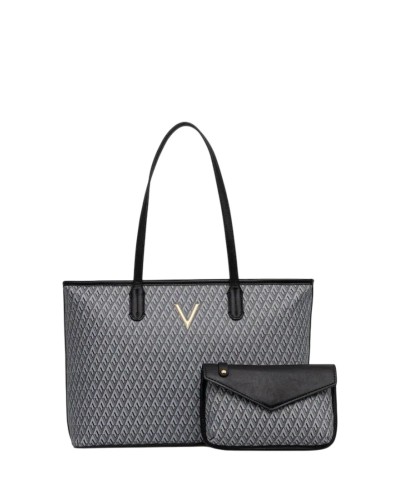 Borsa Shopper Donna con Pochette Queen Re Valentino - Nero-Multi
