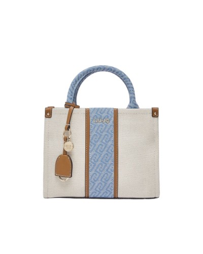Borsa a Mano con Tracolla Donna Ridhi Liu Jo - C3906 Neutro-Denim