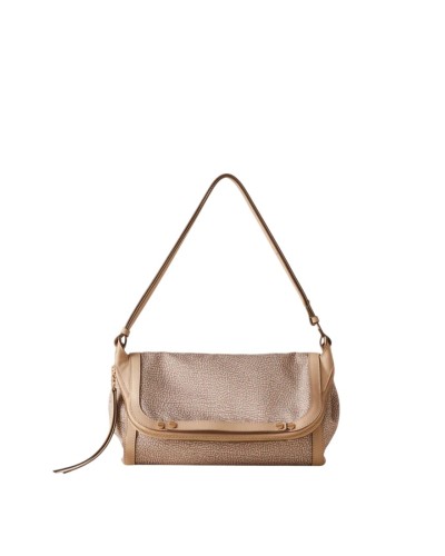 Borsa Sacca Donna con Tracolla Frame Borbonese - C75 Sabbia