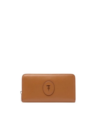 Portafoglio Zip Around Donna Society Trussardi - 87 New Brandy