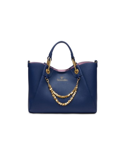 Borsa a Mano con Tracolla e Pochette Removibile Amy Braccialini - 200 Blu