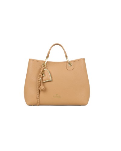Borsa a Mano con Tracolla e Pochette Removibile Beth Braccialini - 367 Biscotto