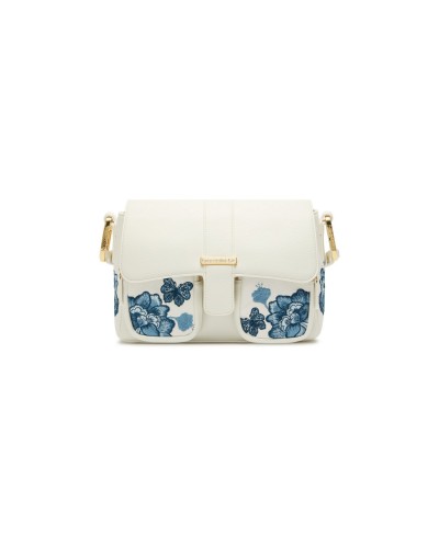 Borsa a Tracolla Donna Jinny Braccialini - 3292 Blu Butterfy
