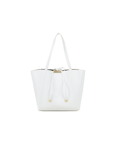 Borsa Shopper Donna Double Braccialini - Bianco