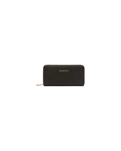 Portafoglio Zip Around Donna Basic Braccialini - Nero